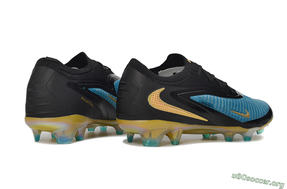 Nike Phantom 6 Elite Low FG Football Boots - Blue/Electric Blue/Gold 6