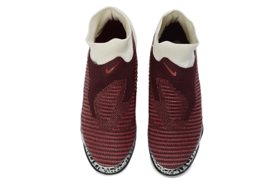 Nike Phantom 6 Elite High TF Football Shoes - Maroon/Sand/Crimson