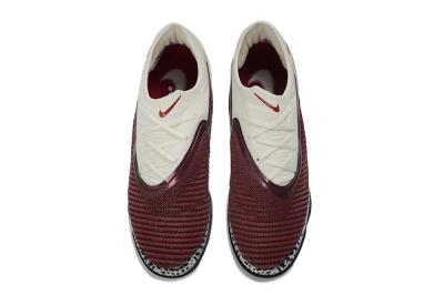 Nike Phantom 6 Elite Low TF Football Shoes - Maroon/Crimson Red/Classic White