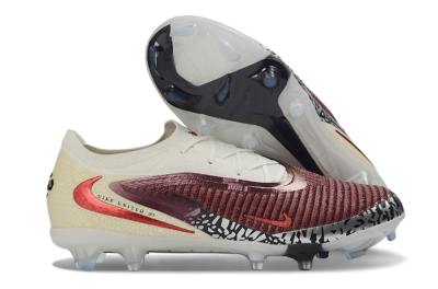 Nike Phantom 6 Elite Low FG Football Boots - Red/Cream/Black