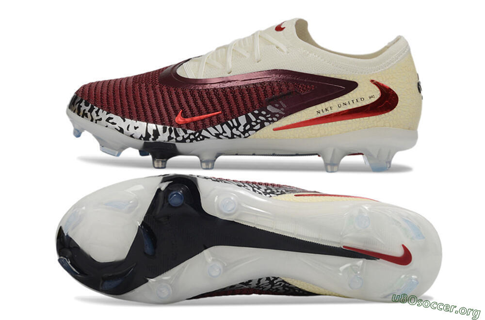 Nike Phantom 6 Elite Low FG Football Boots - Red/Cream/Black 1
