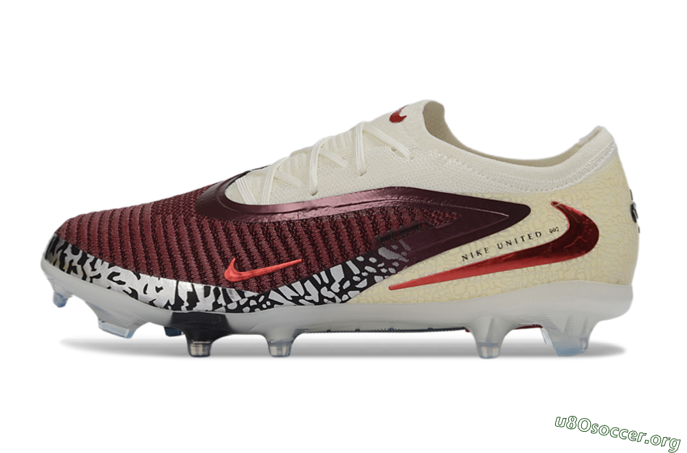 Nike Phantom 6 Elite Low FG Football Boots - Red/Cream/Black 3