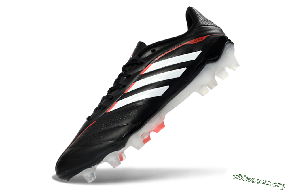 Adidas Copa Pure 3 FG Football Boots - Black/Vibrant Red/Frosted White 5