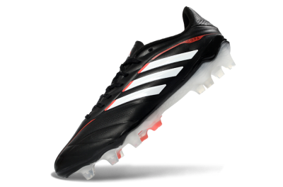 Adidas Copa Pure 3 FG Football Boots - Black/Vibrant Red/Frosted White