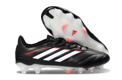 Adidas Copa Pure 3 FG Football Boots - Black/Vibrant Red/Frosted White