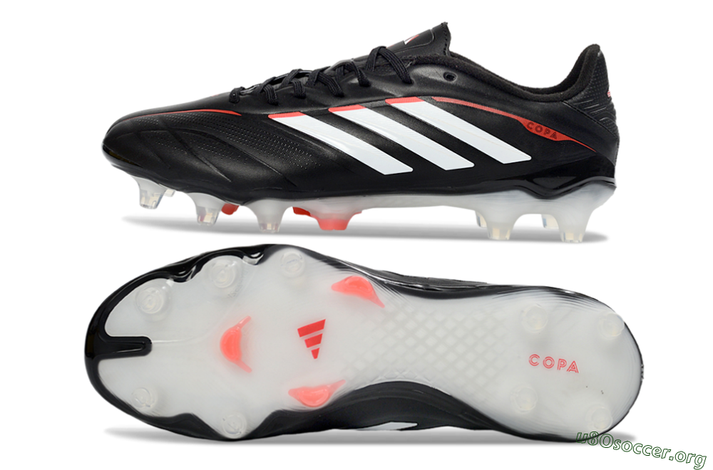 Adidas Copa Pure 3 FG Football Boots - Black/Vibrant Red/Frosted White 1