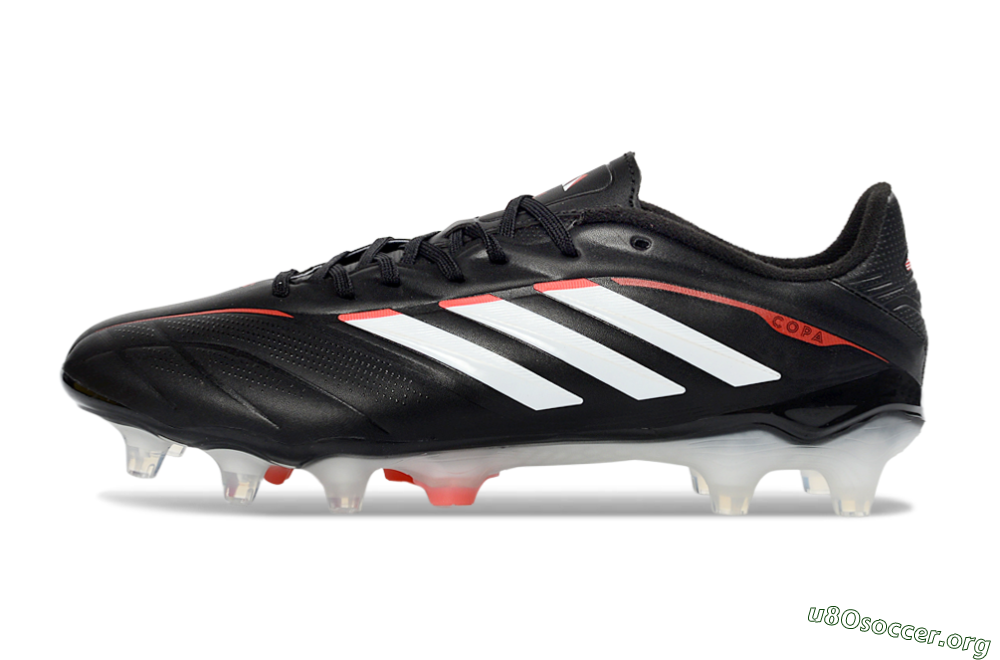 Adidas Copa Pure 3 FG Football Boots - Black/Vibrant Red/Frosted White 3
