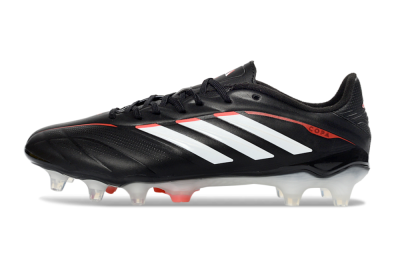 Adidas Copa Pure 3 FG Football Boots - Black/Vibrant Red/Frosted White