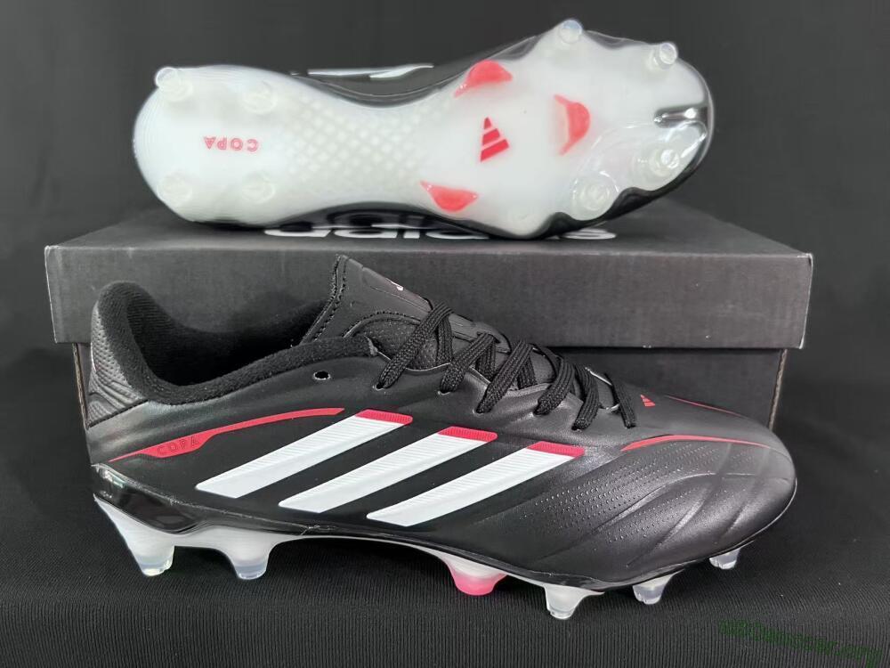 Adidas Copa Pure 3 FG Football Boots - Black/Vibrant Red/Frosted White