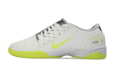Nike Total 90 III IC Football Shoes - White/Neon Yellow/Metallic Silver