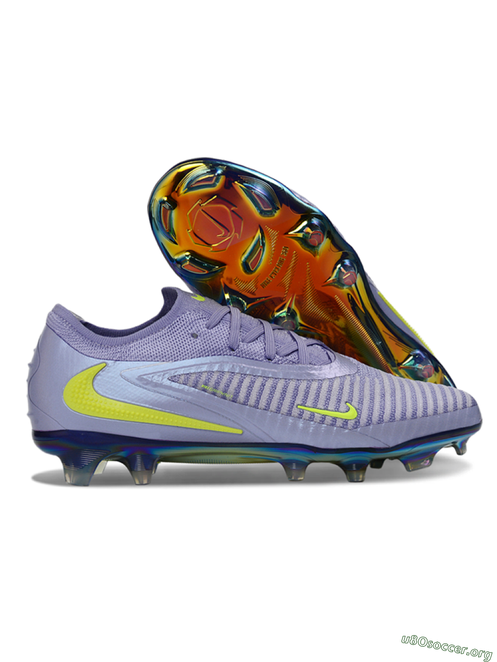 Nike Phantom 6 Elite Low FG Football Boots - Purple/Neon Lime/Silver 2
