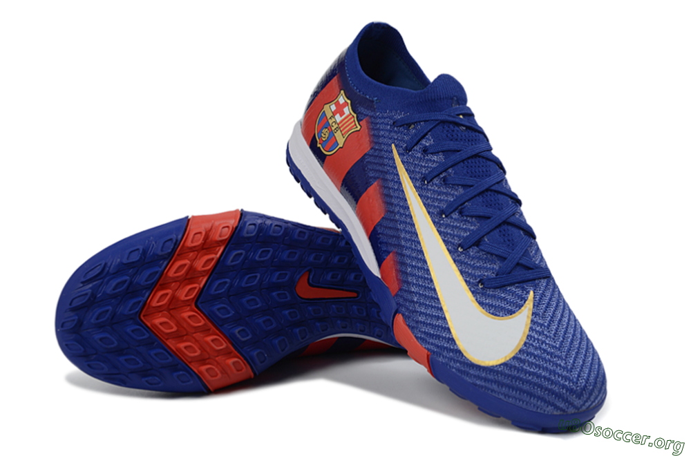 Nike Air Zoom Mercurial Vapor 16 Elite TF Football Boots - Blue/Crimson Red/Night Sky 0