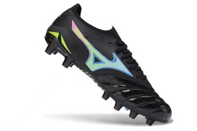 Mizuno Morelia Neo 3 FG Football Boots - Black/Electric Blue/Lime Green