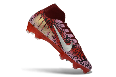 Nike Air Zoom Mercurial Superfly 10 Elite FG Football Boots - Pink/Crimson Red/Black