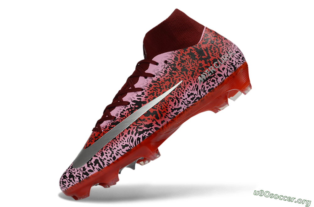 Nike Air Zoom Mercurial Superfly 10 Elite FG Football Boots - Pink/Crimson Red/Black 5