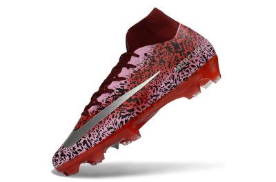 Nike Air Zoom Mercurial Superfly 10 Elite FG Football Boots - Pink/Crimson Red/Black