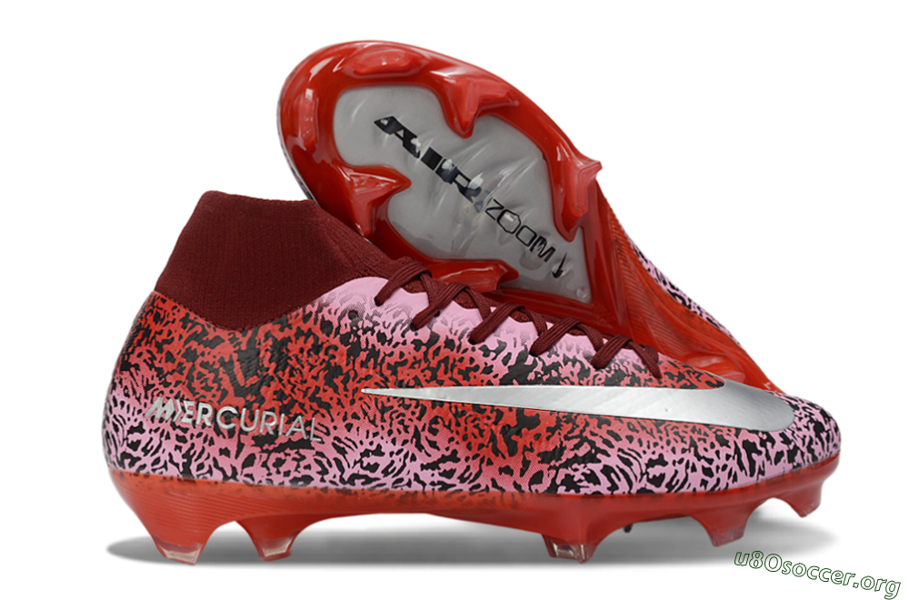 Nike Air Zoom Mercurial Superfly 10 Elite FG Football Boots - Pink/Crimson Red/Black 2