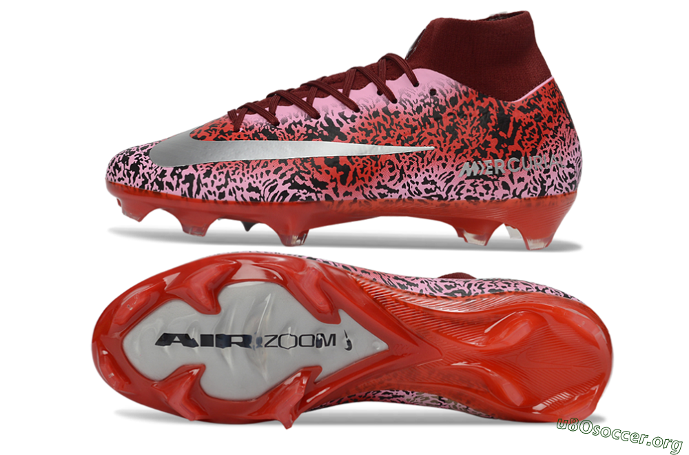 Nike Air Zoom Mercurial Superfly 10 Elite FG Football Boots - Pink/Crimson Red/Black 1