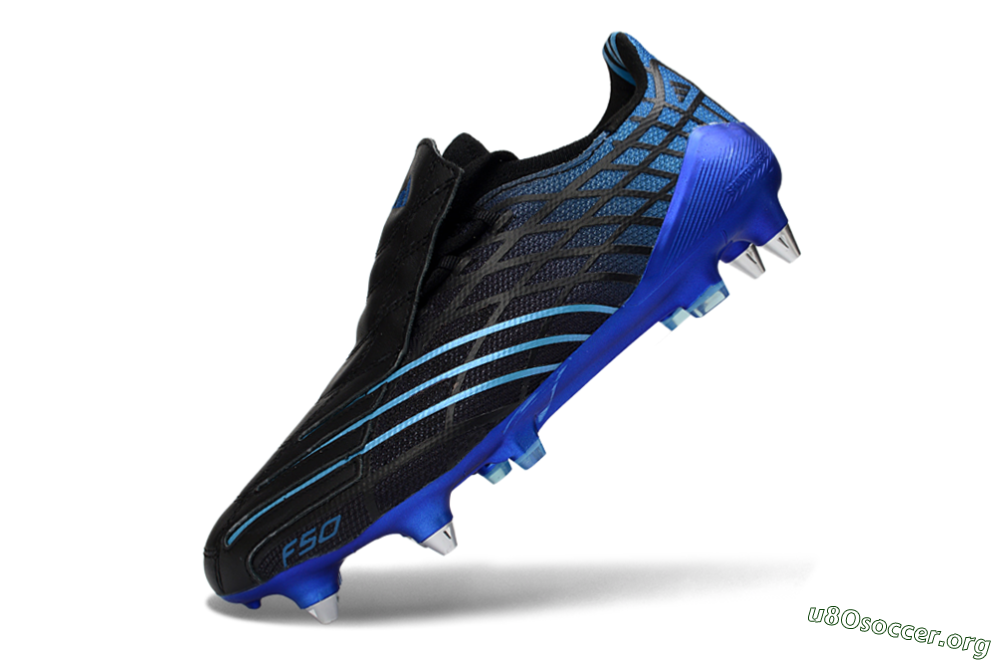 Adidas F50 Spider Elite SG Football Boots - Black/Electric Blue/Graphite 5
