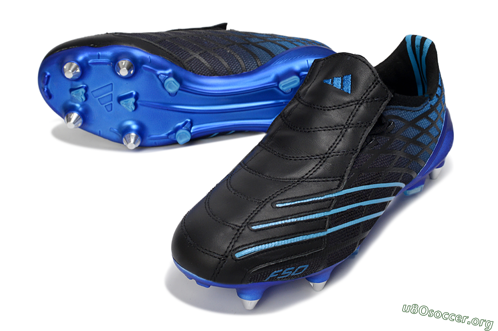 Adidas F50 Spider Elite SG Football Boots - Black/Electric Blue/Graphite 0