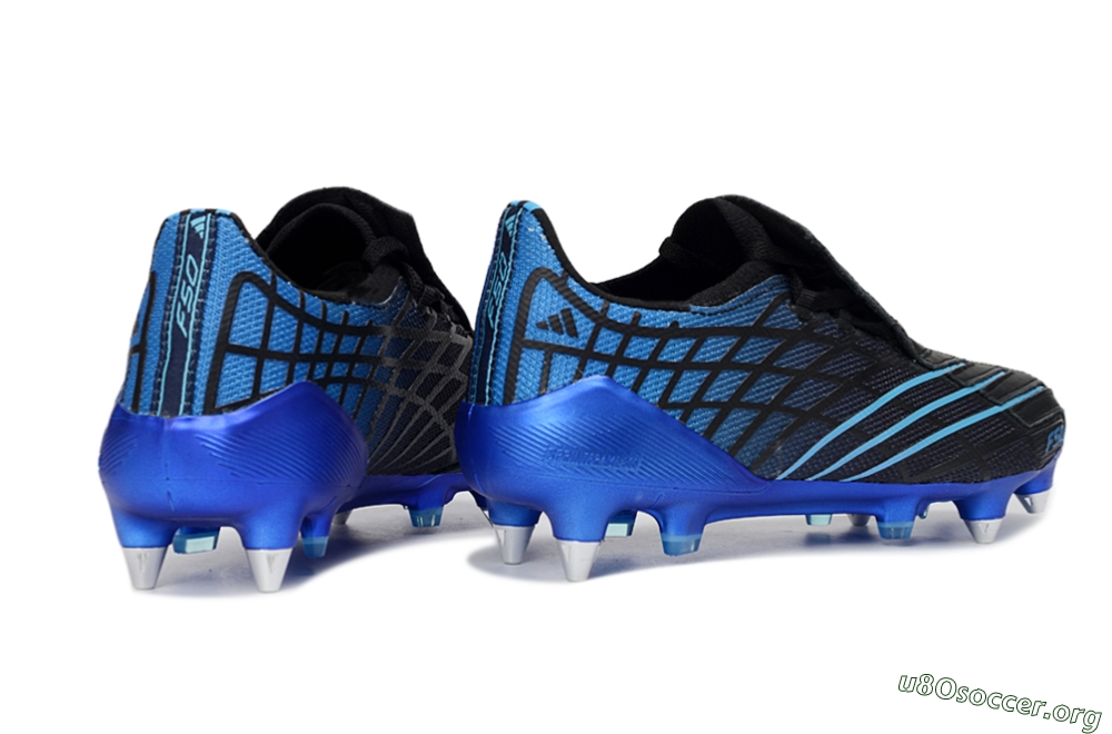 Adidas F50 Spider Elite SG Football Boots - Black/Electric Blue/Graphite 6