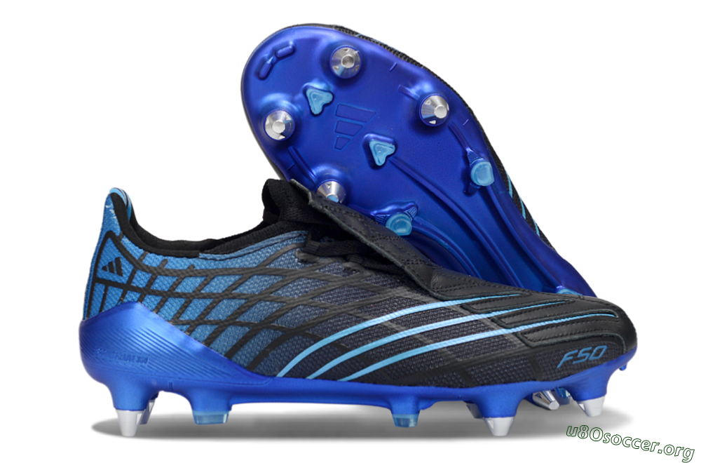 Adidas F50 Spider Elite SG Football Boots - Black/Electric Blue/Graphite 2