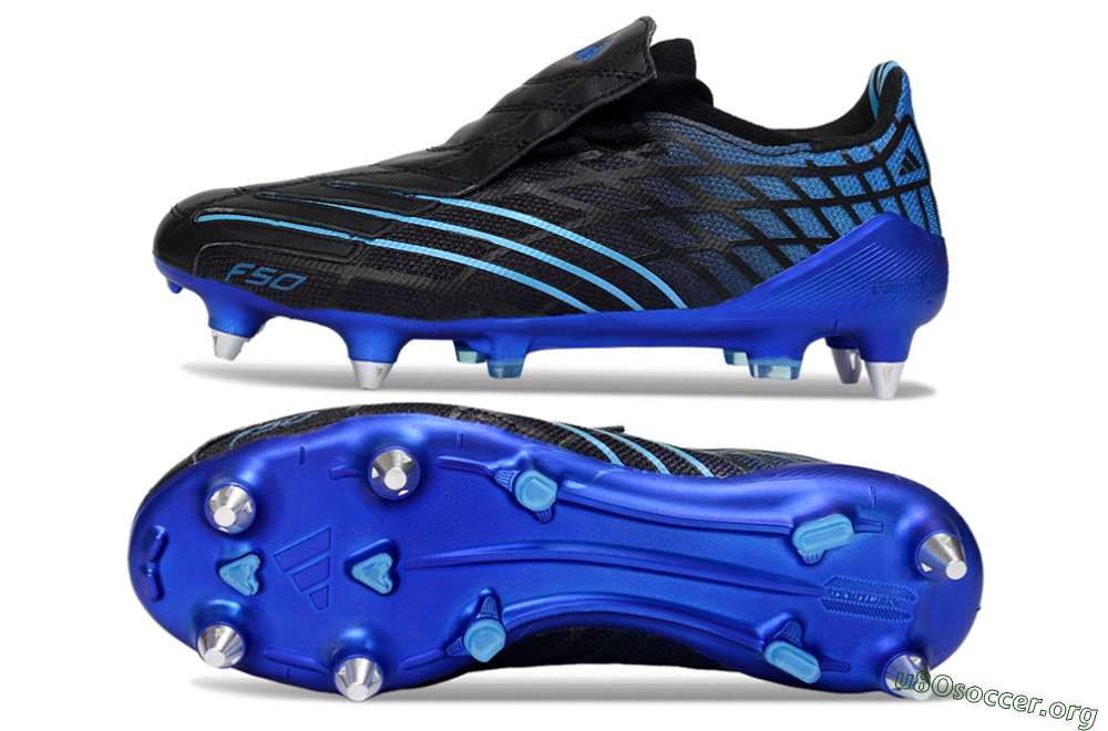 Adidas F50 Spider Elite SG Football Boots - Black/Electric Blue/Graphite 1