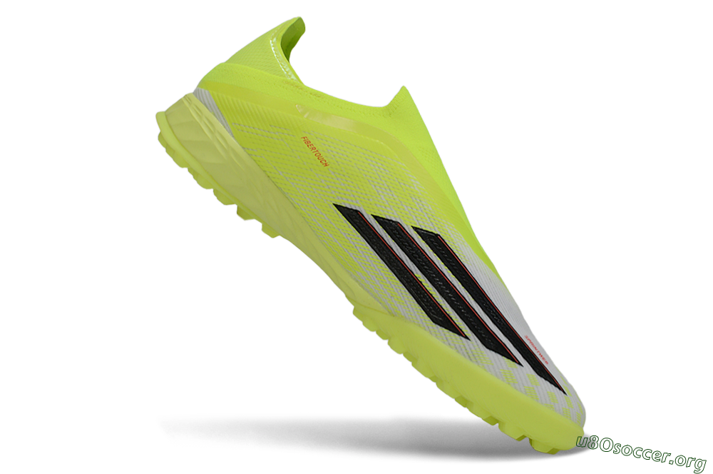 Adidas F50 Pro Laceless TF Football Shoes - Yellow/Electric Yellow/Grey Black 4
