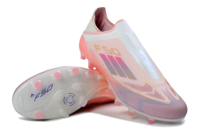 Adidas F50 304 Elite Laceless AG Football Boots - Pink/Coral Pink/Soft Lilac