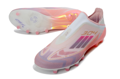Adidas F50 304 Elite Laceless AG Football Boots - Pink/Coral Pink/Soft Lilac