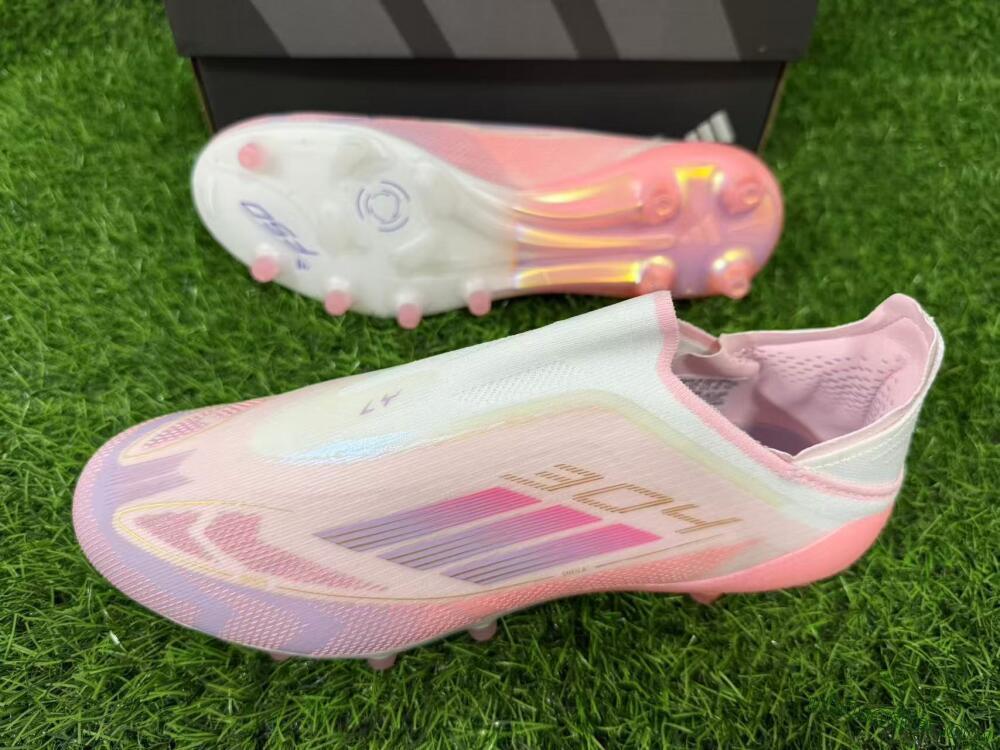 Adidas F50 304 Elite Laceless AG Football Boots - Pink/Coral Pink/Soft Lilac
