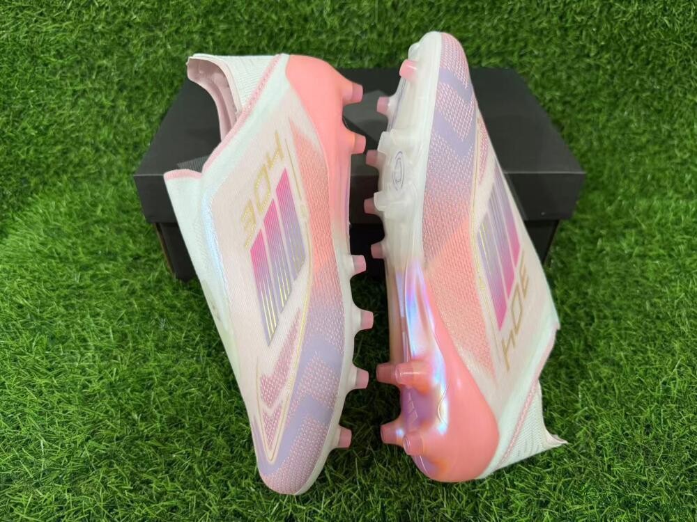 Adidas F50 304 Elite Laceless AG Football Boots - Pink/Coral Pink/Soft Lilac