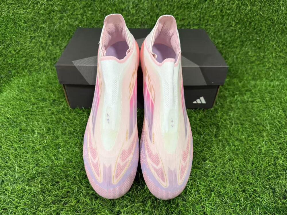 Adidas F50 304 Elite Laceless AG Football Boots - Pink/Coral Pink/Soft Lilac