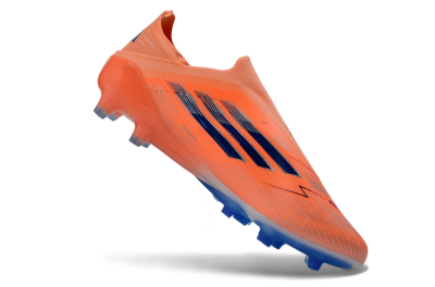 Adidas F50 Elite Laceless AG Football Boots - Orange/Sky Blue/Flame Orange