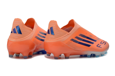 Adidas F50 Elite Laceless AG Football Boots - Orange/Sky Blue/Flame Orange