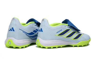 Adidas Predator 26 Elite Fold-Over Tongue TF Football Shoes - Blue/Lime Green/Neon Yellow