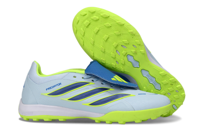 Adidas Predator 26 Elite Fold-Over Tongue TF Football Shoes - Blue/Lime Green/Neon Yellow