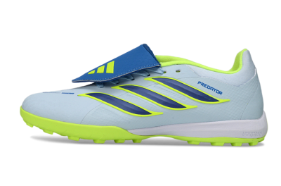 Adidas Predator 26 Elite Fold-Over Tongue TF Football Shoes - Blue/Lime Green/Neon Yellow