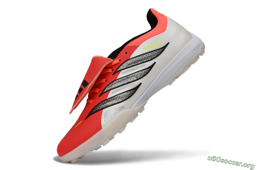 Adidas Predator 26 Elite Fold-Over Tongue TF Football Shoes - Red/Coral Surge/Black Shadow 6