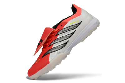 Adidas Predator 26 Elite Fold-Over Tongue TF Football Shoes - Red/Coral Surge/Black Shadow