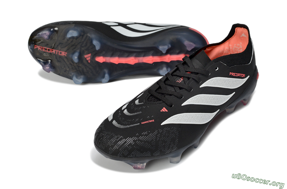 Adidas Predator 26 Elite FG Football Boots - Black/Vibrant Red/Crystal White 0