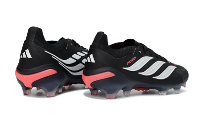 Adidas Predator 26 Elite FG Football Boots - Black/Vibrant Red/Crystal White