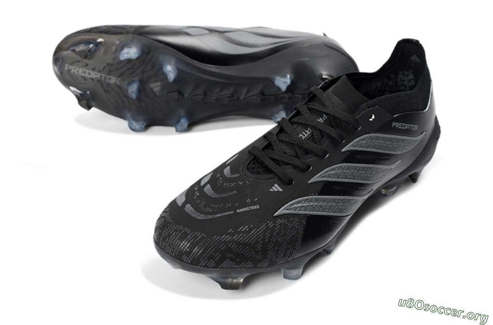 Adidas Predator 26 Elite FG Football Boots - Black/Graphite Grey/Dark Shadow 0