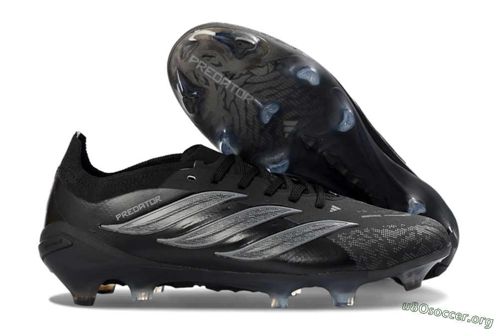 Adidas Predator 26 Elite FG Football Boots - Black/Graphite Grey/Dark Shadow 2