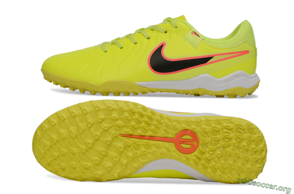 Nike Tiempo Legend 10 Academy TF Football Shoes - Yellow/Electric Green/Hot Pink 1