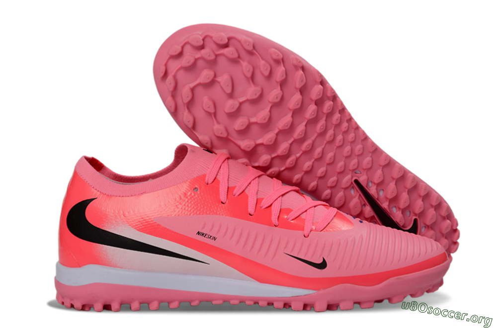 Nike Phantom 6 Elite Low TF Football Shoes - Pink/Neon Pink/Black 2