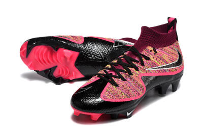 Nike Magista Obra FG Football Boots - Black/Bright Pink/Crimson Red