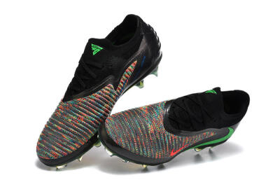 Nike Phantom 6 Elite High FG Football Boots - Black/Electric Green/Red Blaze