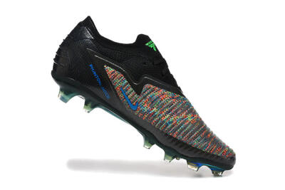 Nike Phantom 6 Elite High FG Football Boots - Black/Electric Green/Red Blaze