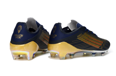 Dembélé x Adidas F50 Elite FG Football Boots - Navy/Gold Rush/Shimmering Ocean